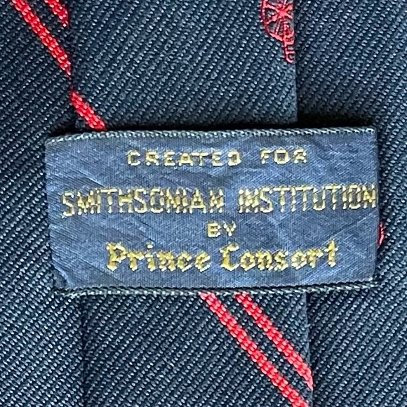 🚲 SMITHSONIAN COLLECTION by PRINCE CONSORT ~ Vintage Blue Tie w/Old Time Cycles - Picture 4 of 4
